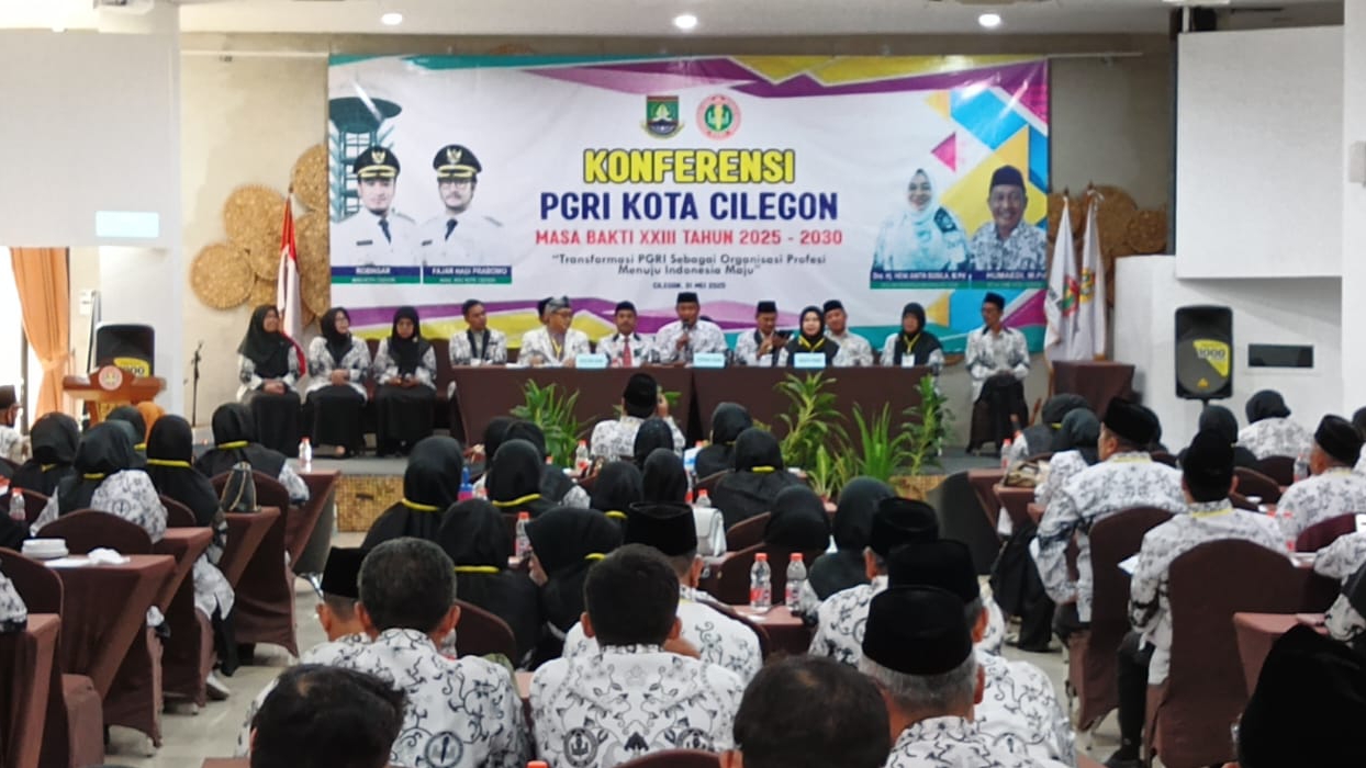 Konferensi VI PGRI Kota Cilegon, Ketua Terpilih Diharapkan Dapat Memajukan Pendidikan dan Kesejahteraan Bagi Guru