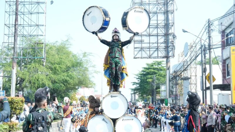 Kirab Drumband Latsitardanus XLV, Meriahkan Kota Cilegon dengan Irama Musik yang Semarak