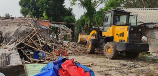 Tahap Kedua Penertiban Lapak Sukmajaya, 203 Rumah Rata Dengan Tanah