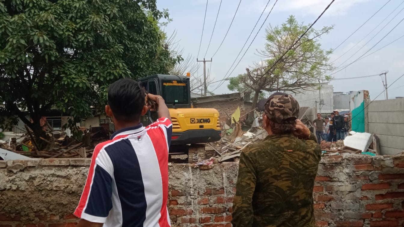 Penataan Kawasan di Link Lapak Sukmajaya Dikebut, 227 Rumah Telah Dibongkar