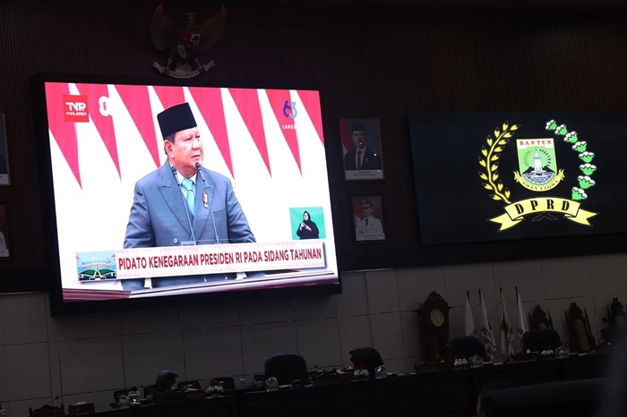Peringatan HUT RI Ke 80, DPRD Banten Gelar Rapat Paripurna Istimewa Mendengarkan Pidato Kenegaraan Presiden RI