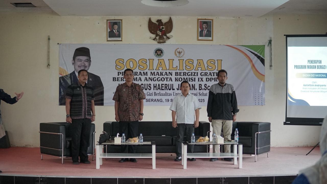 Dewan RI Sebut Banten Punya 276 SPPG, 35 Unit Diantaranya di Kabupaten Serang