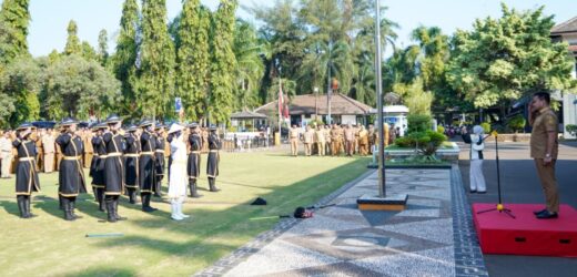 Sabet Juara II Tingkat Provinsi, PBB SMKN 2 Cilegon Dapat Kehormatan di Apel Pagi di Pemkot Cilegon
