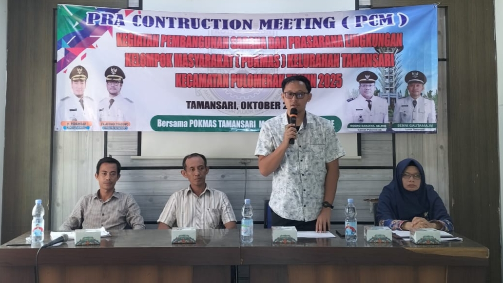 Pra Konstruksi Dimulai, Kelurahan Tamansari Siap Laksanakan Program Pembangunan 2025
