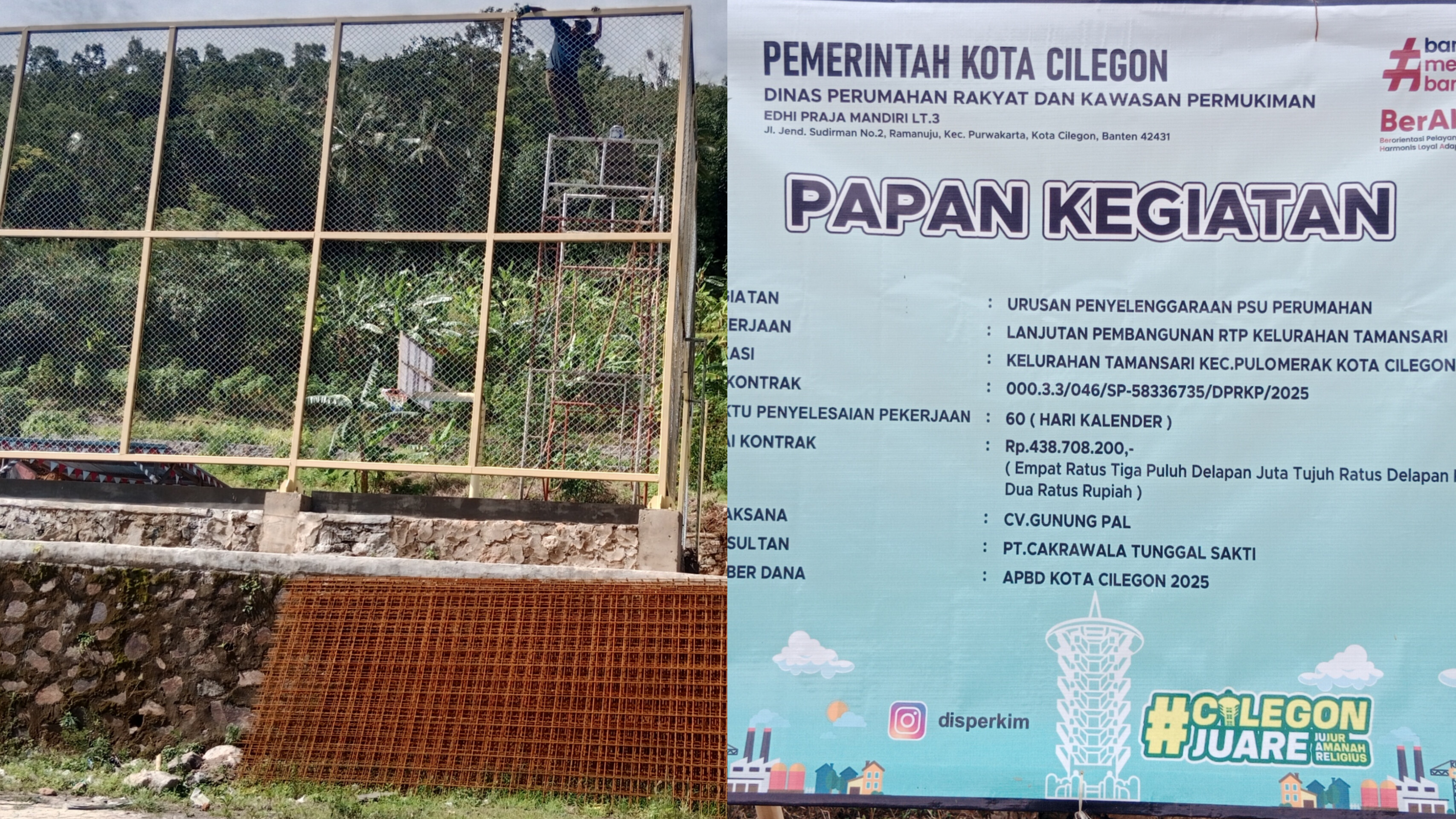 Lemahnya Pengawasan Proyek RTP Tamansari, Pekerja Dibiarkan Tanpa K3