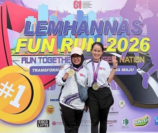 Dua Tokoh Perempuan Muda Inspiratif : Novalia Citra dan Hairunnisa Br Sagala Perkuat Energi Generasi Muda dan Kesadaran Kesehatan Mental di Fun Run HUT ke-61 Lemhannas RI