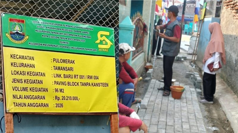 Pokmas Tamansari Realisasikan Program Saban Juare, Lurah Benny: Anggaran Harus Tepat Sasaran dan Berkualitas