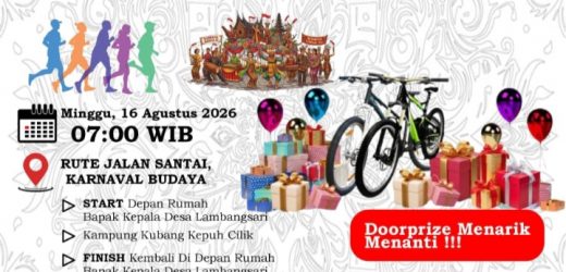 Semarak HUT RI ke-81, Pemdes Lambangsari Siapkan Jalan Santai, Karnaval Budaya dan Doorprize