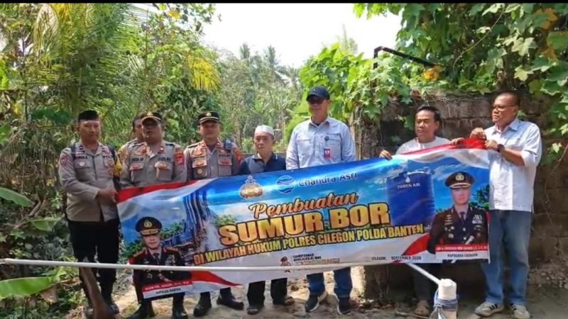Dua Sumur Bor Dibangun untuk Ratusan Warga Anyer Kabupaten Serang